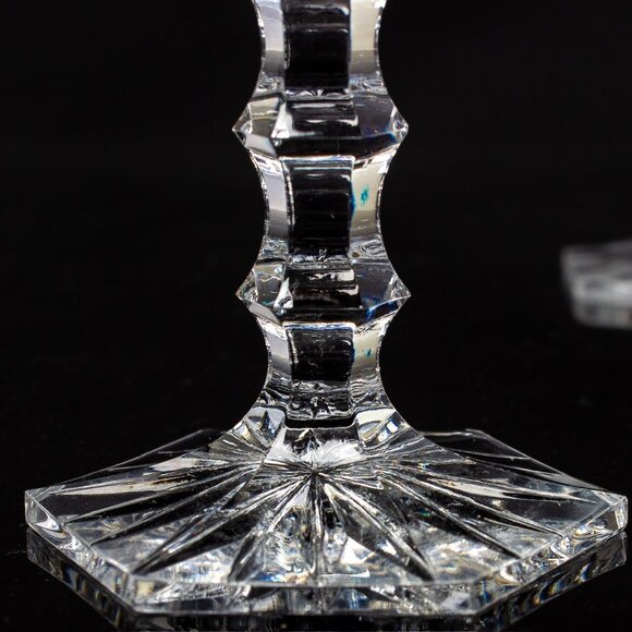 Crystal Wine Glasses | Beautifully Etched with Floral Designs | Set of 2 - Picture 3 of 8